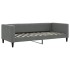 Sofá cama nido con colchón tela gris oscuro 90x200