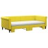 Sofá cama nido con colchón terciopelo amarillo 90x200