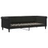 Sofá cama nido con colchón terciopelo negro 80x200
