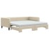 Sofá cama nido con colchón tela crema 100x200