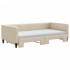 Sofá cama nido con colchón tela crema 100x200