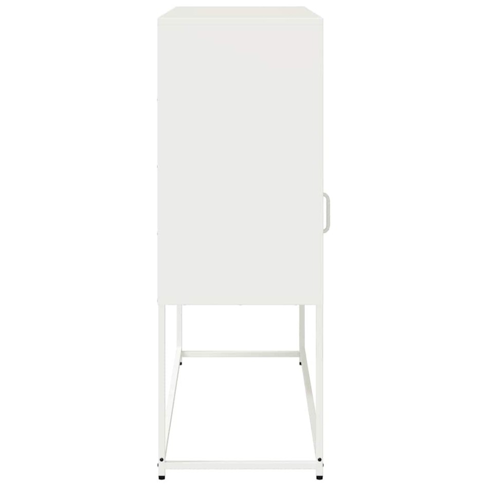 Aparador de acero laminado en frío blanco 100,5x39x107