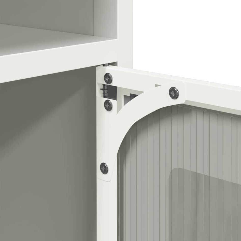 Aparador de acero laminado en frío blanco 100,5x39x107