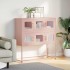Aparador de acero laminado en frío rosa 100,5x39x107