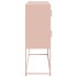 Aparador de acero laminado en frío rosa 100,5x39x107