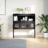 Aparador de acero laminado en frío negro 100,5x39x107