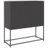Aparador de acero laminado en frío negro 100,5x39x107