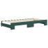 Sofá cama nido con colchón terciopelo verde oscuro 90x200