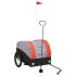 Remolque para bicicleta hierro negro y naranja 45