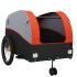 Remolque para bicicleta hierro negro y naranja 45