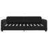Sofá cama con colchón terciopelo negro 90x190