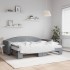 Sofá cama nido con colchón tela gris claro 80x200