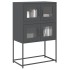 Aparador de acero gris antracita 68x39x107
