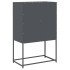 Aparador de acero gris antracita 68x39x107