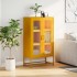 Aparador de acero amarillo mostaza 68x39x123