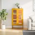 Aparador de acero amarillo mostaza 68x39x123