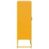 Aparador de acero amarillo mostaza 68x39x123