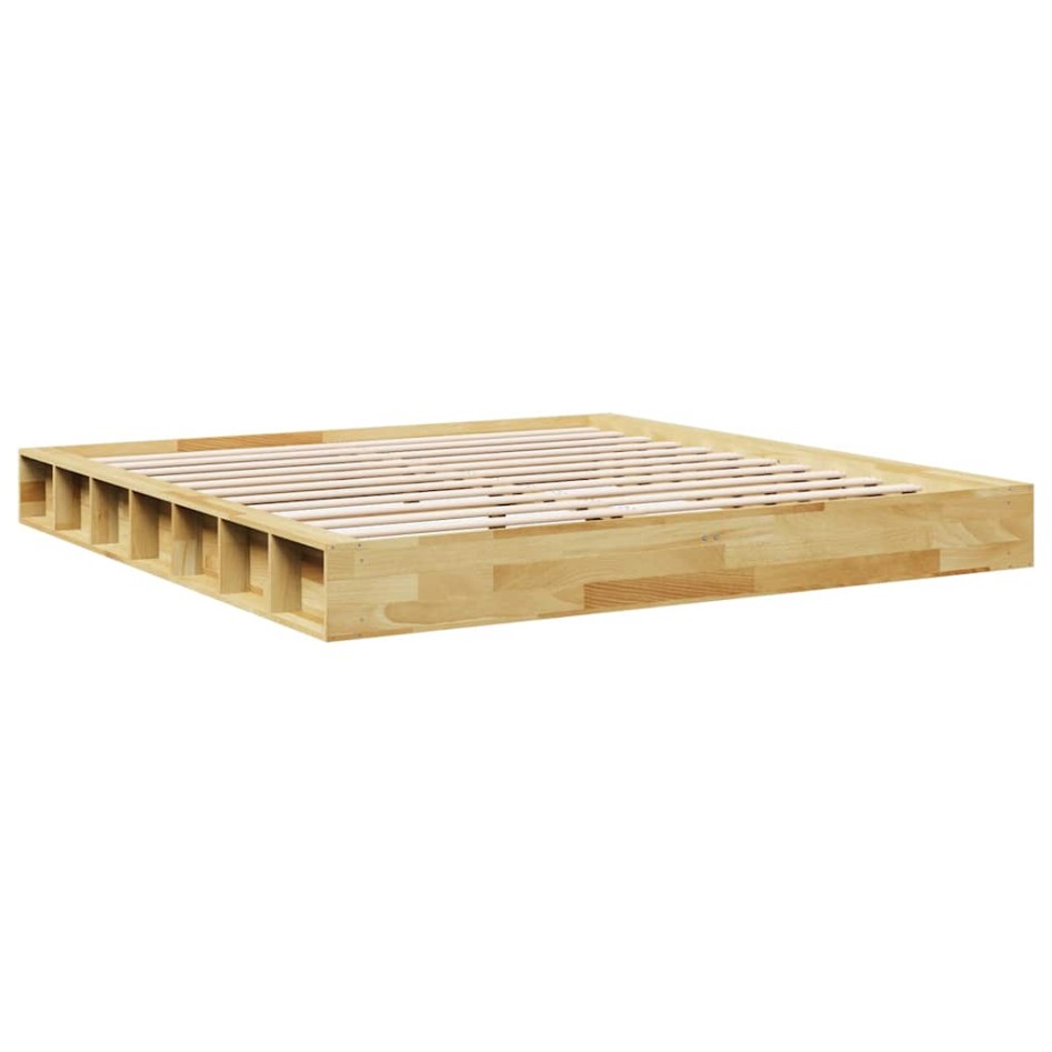 Estructura de cama sin colchón 180x200 cm madera maciza