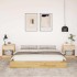 Estructura de cama sin colchón 150x200 cm madera maciza