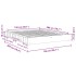 Estructura de cama sin colchón 150x200 cm madera maciza