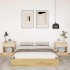 Estructura de cama sin colchón 120x190 cm madera maciza