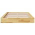 Estructura de cama sin colchón 120x190 cm madera maciza