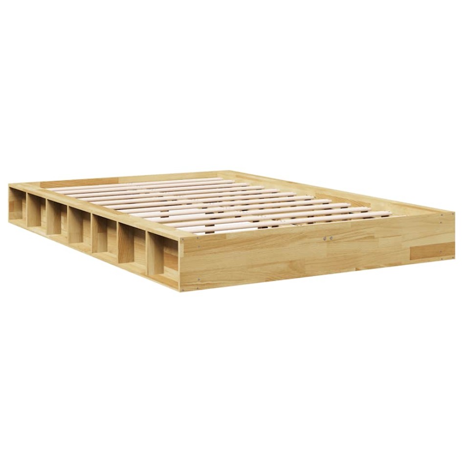 Estructura de cama sin colchón 120x190 cm madera maciza