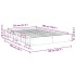 Estructura de cama sin colchón 120x190 cm madera maciza