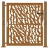 Puerta de jardín diseño con listón acero desgastado 105x105