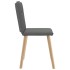 Sillas de comedor giratorias 4 unidades tela gris