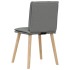 Sillas de comedor 6 unidades tela gris