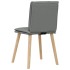 Sillas de comedor giratorias 4 unidades tela gris