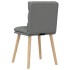 Sillas de comedor giratorias 4 unidades tela gris