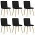 Sillas de comedor giratorias 6 unidades tela