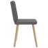 Sillas de comedor giratorias 4 unidades tela gris