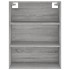 Aparador alto madera contrachapada gris sonoma 69,5x34x180