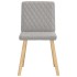 Sillas de comedor 4 uds tela gris
