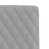 Sillas de comedor 4 uds tela gris