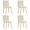 Sillas de comedor 4 unidades lino