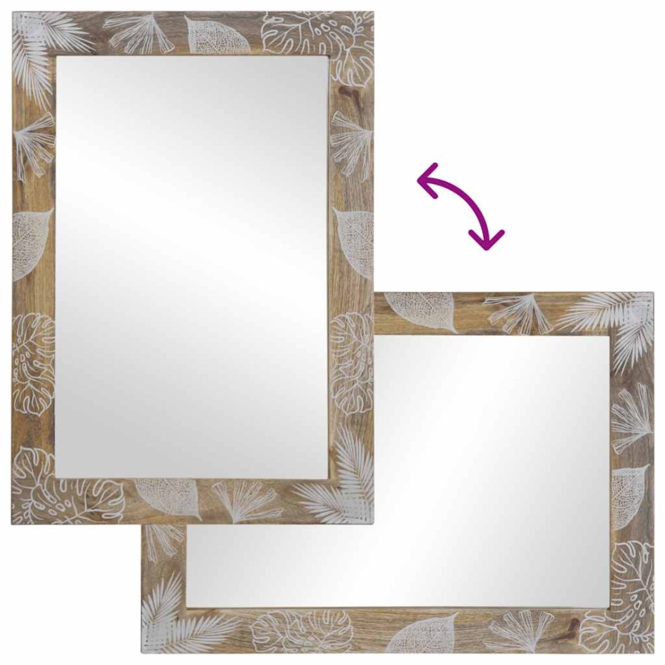 Conjunto de muebles de baño 2 piezas madera maciza de