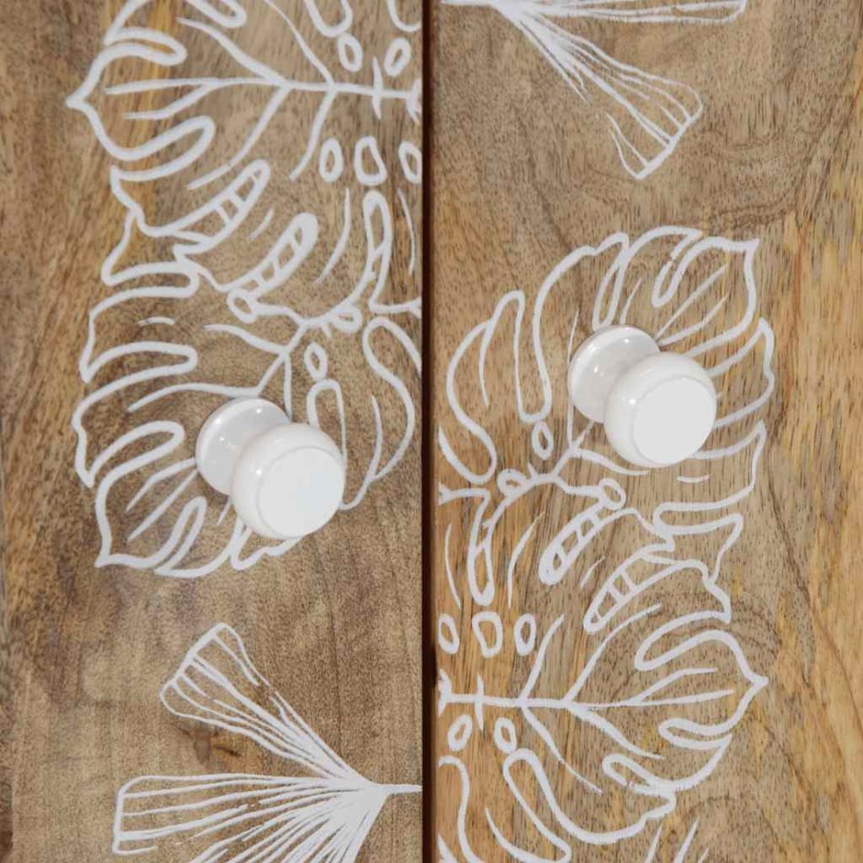 Conjunto de muebles de baño 2 piezas madera maciza de