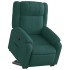 Sillón reclinable elevable tela verde