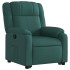 Sillón reclinable elevable tela verde