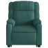 Sillón reclinable elevable tela verde