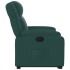 Sillón reclinable elevable tela verde