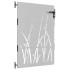 Puerta de jardín acero corten diseño hierba 85x125