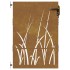 Puerta de jardín acero corten diseño hierba 85x125