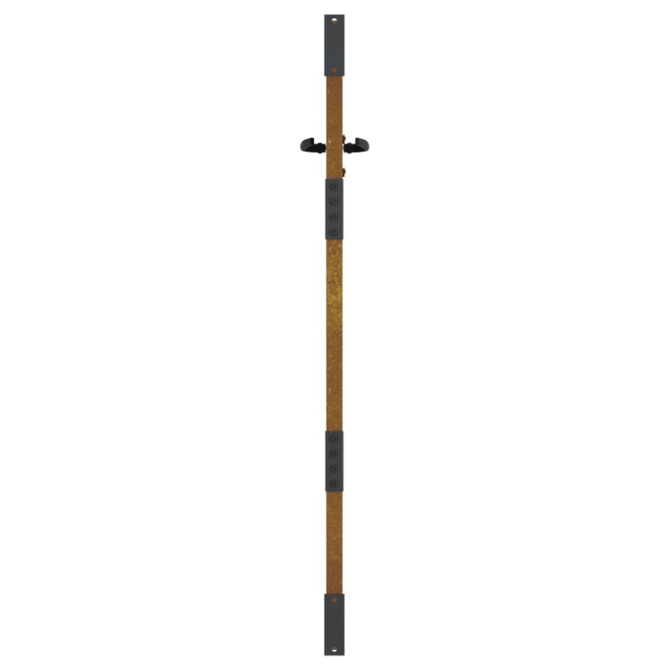 Puerta de jardín acero corten diseño hierba 85x125