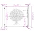 Puerta de jardín acero corten diseño árbol 105x105