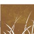 Puerta de jardín acero corten diseño hierba 85x75